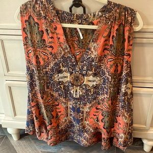 Free People multicolor high low top S Med